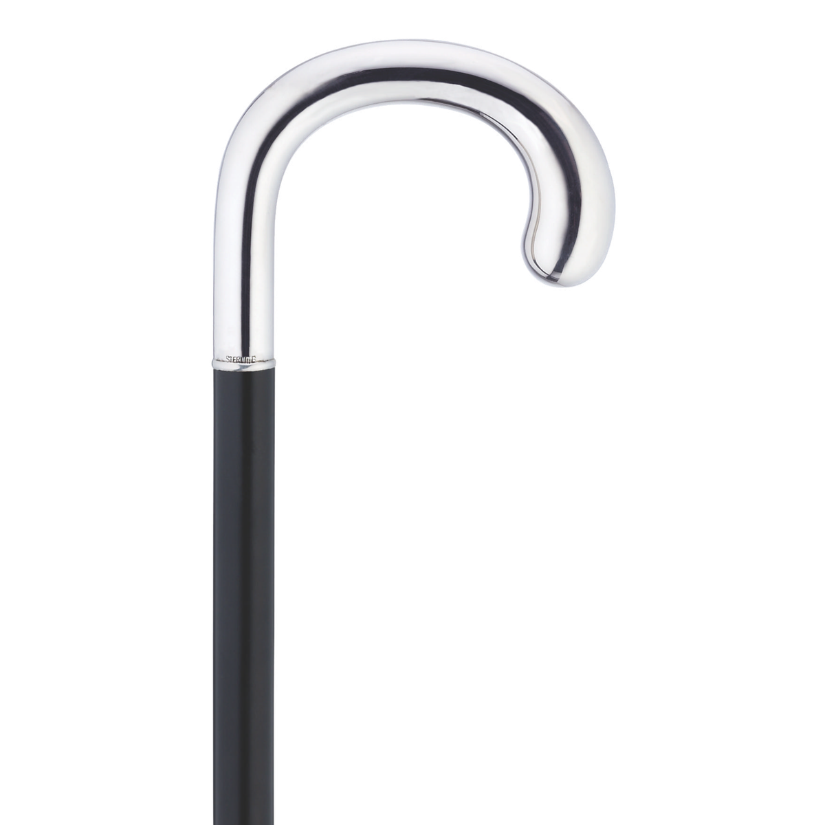 Bulb Nose Crook Alpacca Walking Stick - Tophatter Daily Deals