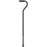 Adjustable Black Aluminum Cane with Comfort Grip & Anti-Rattle Cap - Tophatter Daily Deals