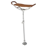 Leather Saddle Seat Stick Cane - Tophatter Daily Deals