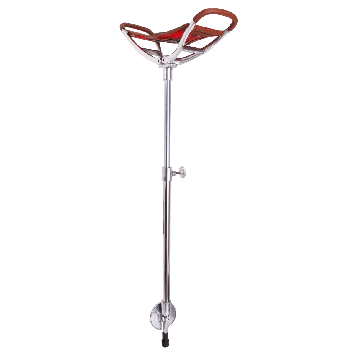 Leather Saddle Seat Stick Cane - Tophatter Daily Deals