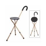 Adjustable Tri-Leg Seat Cane with Foam Handle - Supports 200lbs - Tophatter Daily Deals