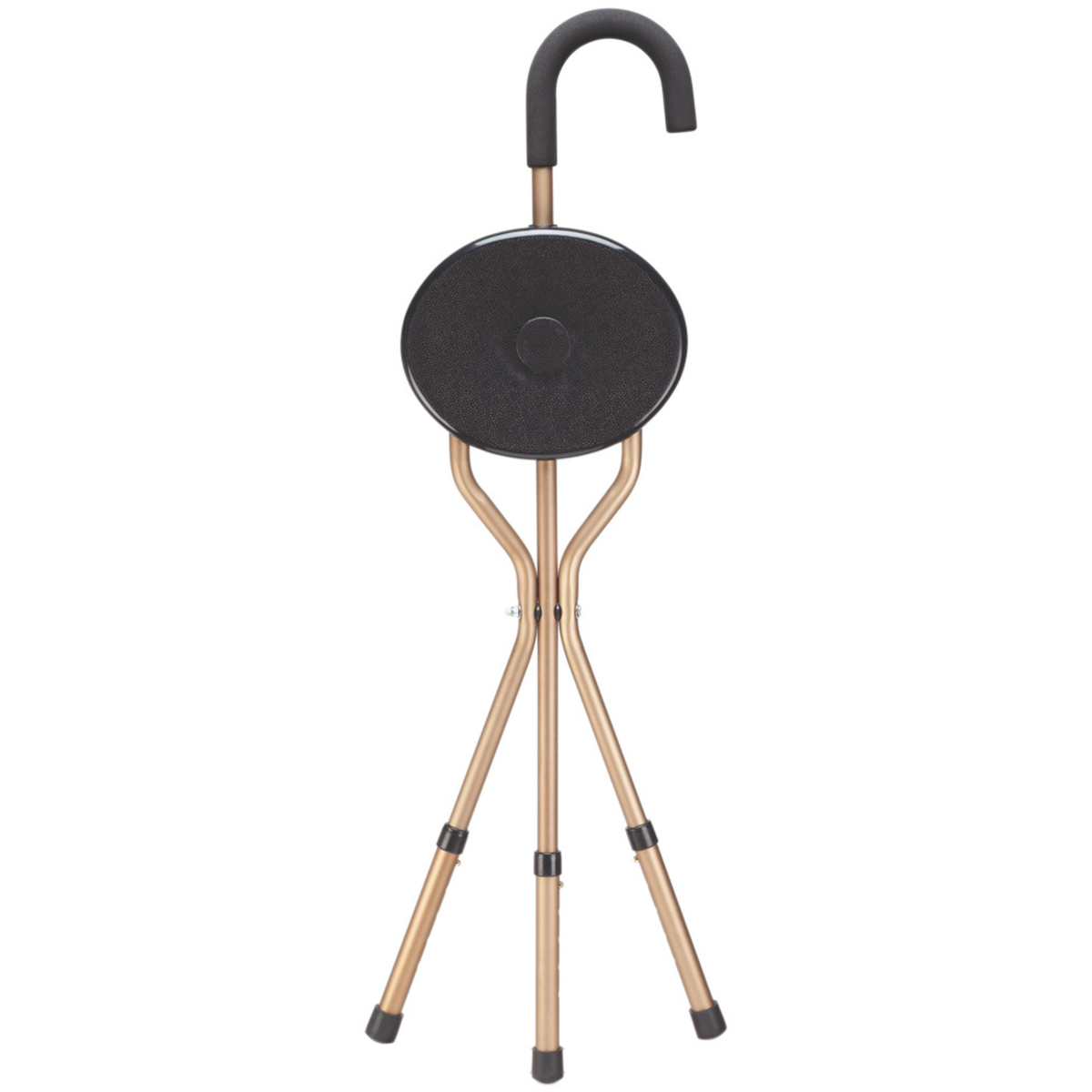 Adjustable Tri-Leg Seat Cane with Foam Handle - Supports 200lbs - Tophatter Daily Deals