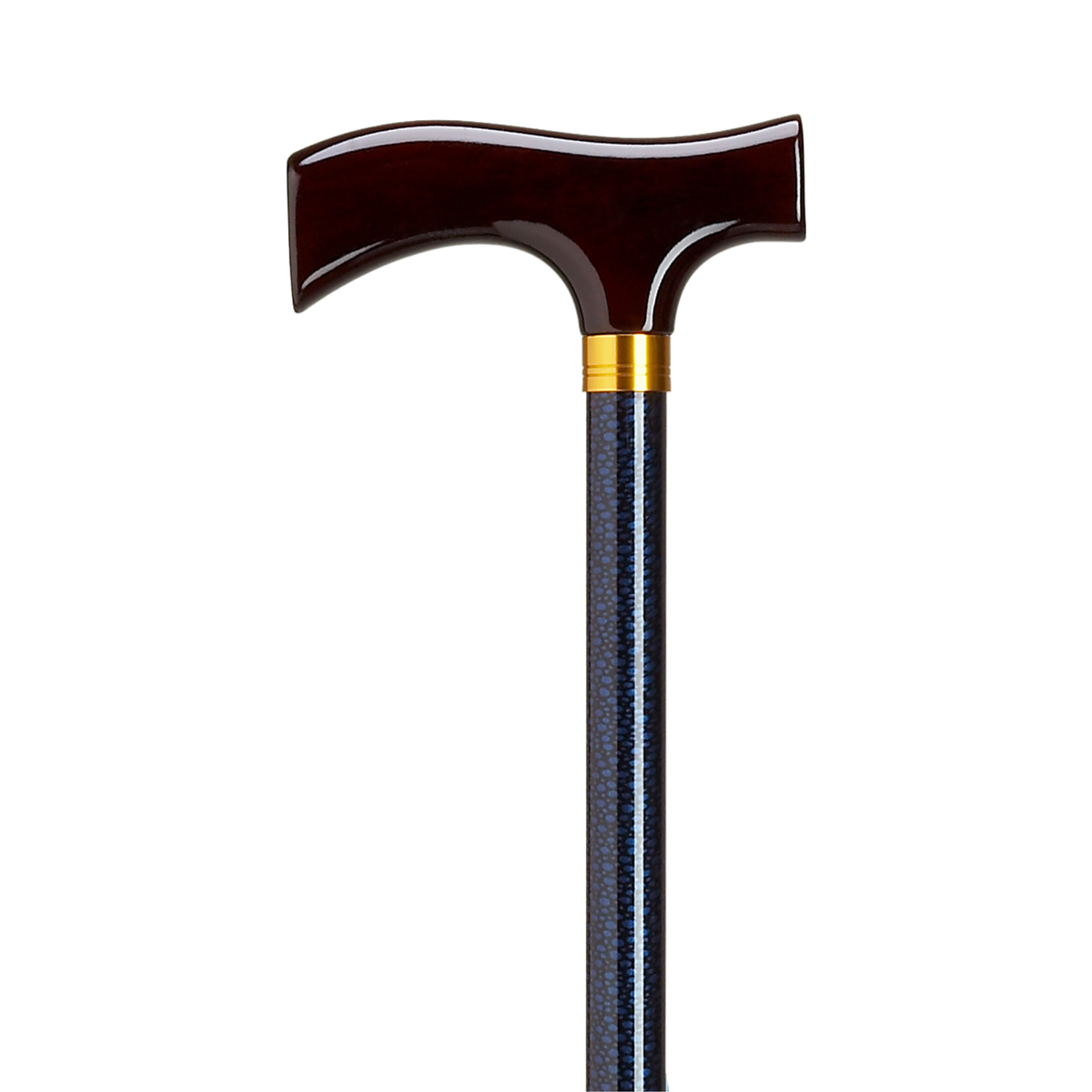 Adjustable Solid Wood Fritz Handle Walking Cane with Anti-Rattle Lock Blue Ice - Tophatter Daily Deals