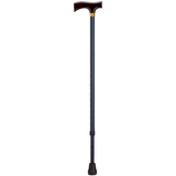 Adjustable Solid Wood Fritz Handle Walking Cane with Anti-Rattle Lock - Tophatter Daily Deals
