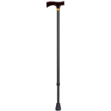 Adjustable Solid Wood Fritz Handle Walking Cane with Anti-Rattle Lock - Tophatter Daily Deals