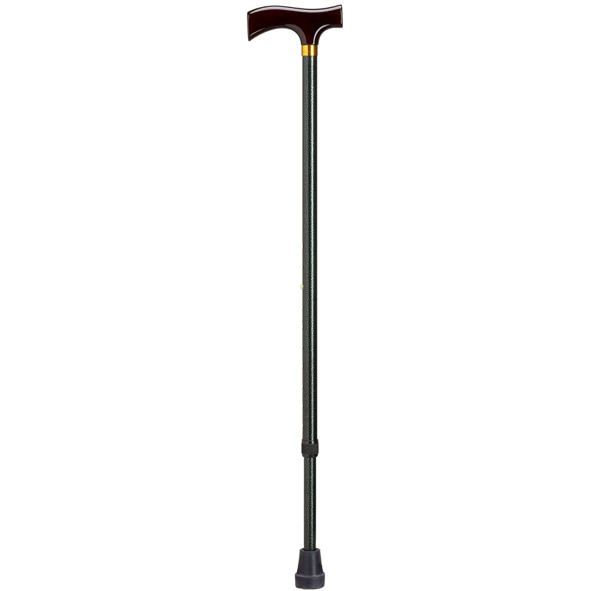 Adjustable Solid Wood Fritz Handle Walking Cane with Anti-Rattle Lock - Tophatter Daily Deals