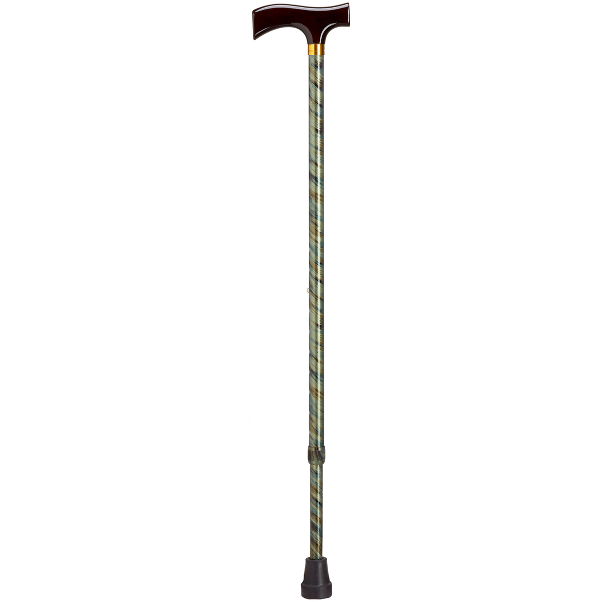 Adjustable Solid Wood Fritz Handle Walking Cane with Anti-Rattle Lock - Tophatter Daily Deals