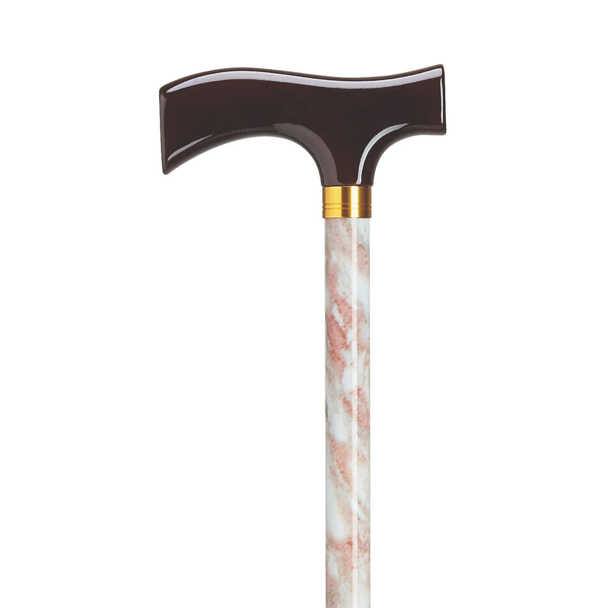 Adjustable Solid Wood Fritz Handle Walking Cane with Anti-Rattle Lock Desert Sky - Tophatter Daily Deals