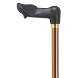 Ergonomic Right-Hand Adjustable Walking Cane with Safety Lock Bronze - Tophatter Daily Deals