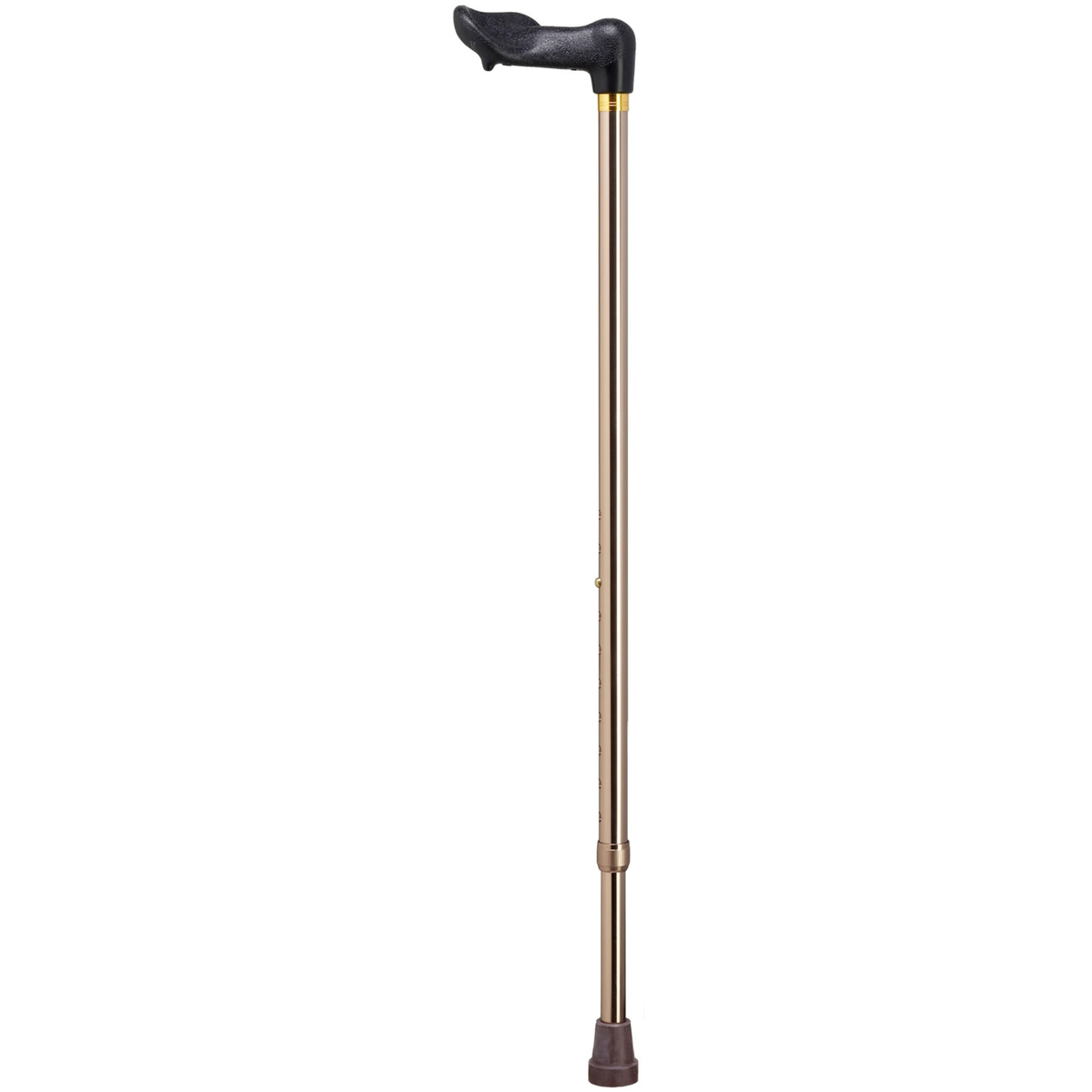 Ergonomic Right-Hand Adjustable Walking Cane with Safety Lock - Tophatter Daily Deals