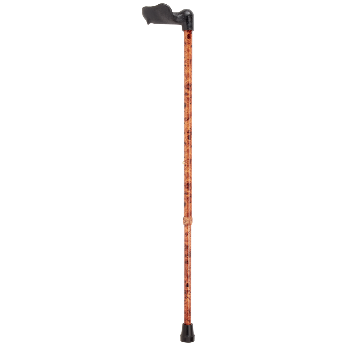 Ergonomic Right-Hand Adjustable Walking Cane with Safety Lock - Tophatter Daily Deals