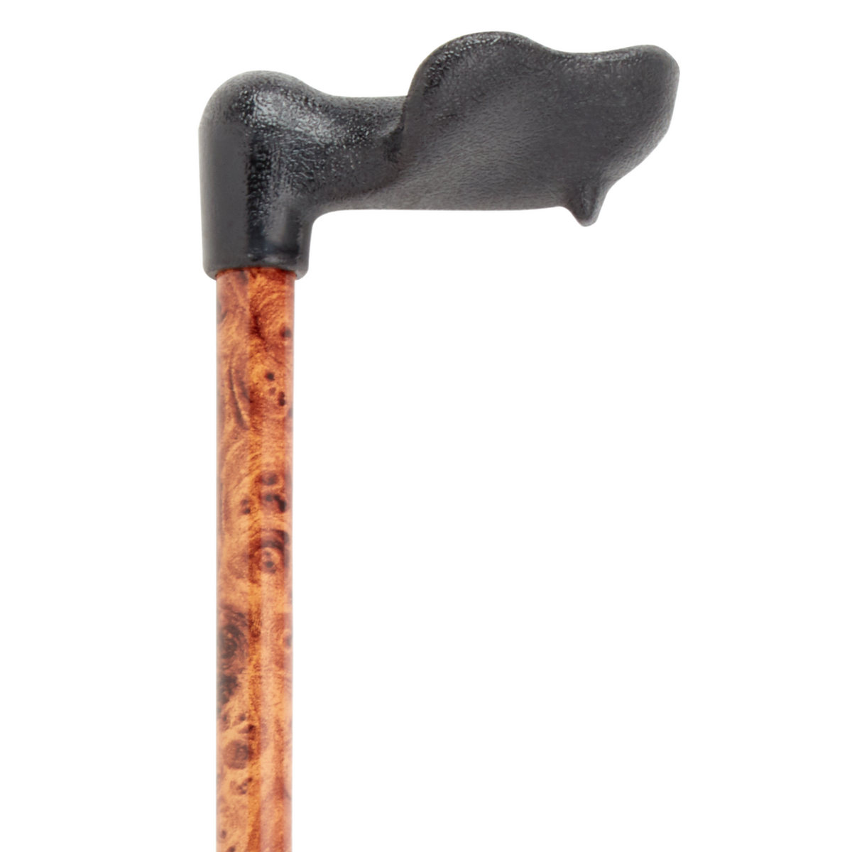 Ergonomic Right-Hand Adjustable Walking Cane with Safety Lock Birds Eye Maple - Tophatter Daily Deals