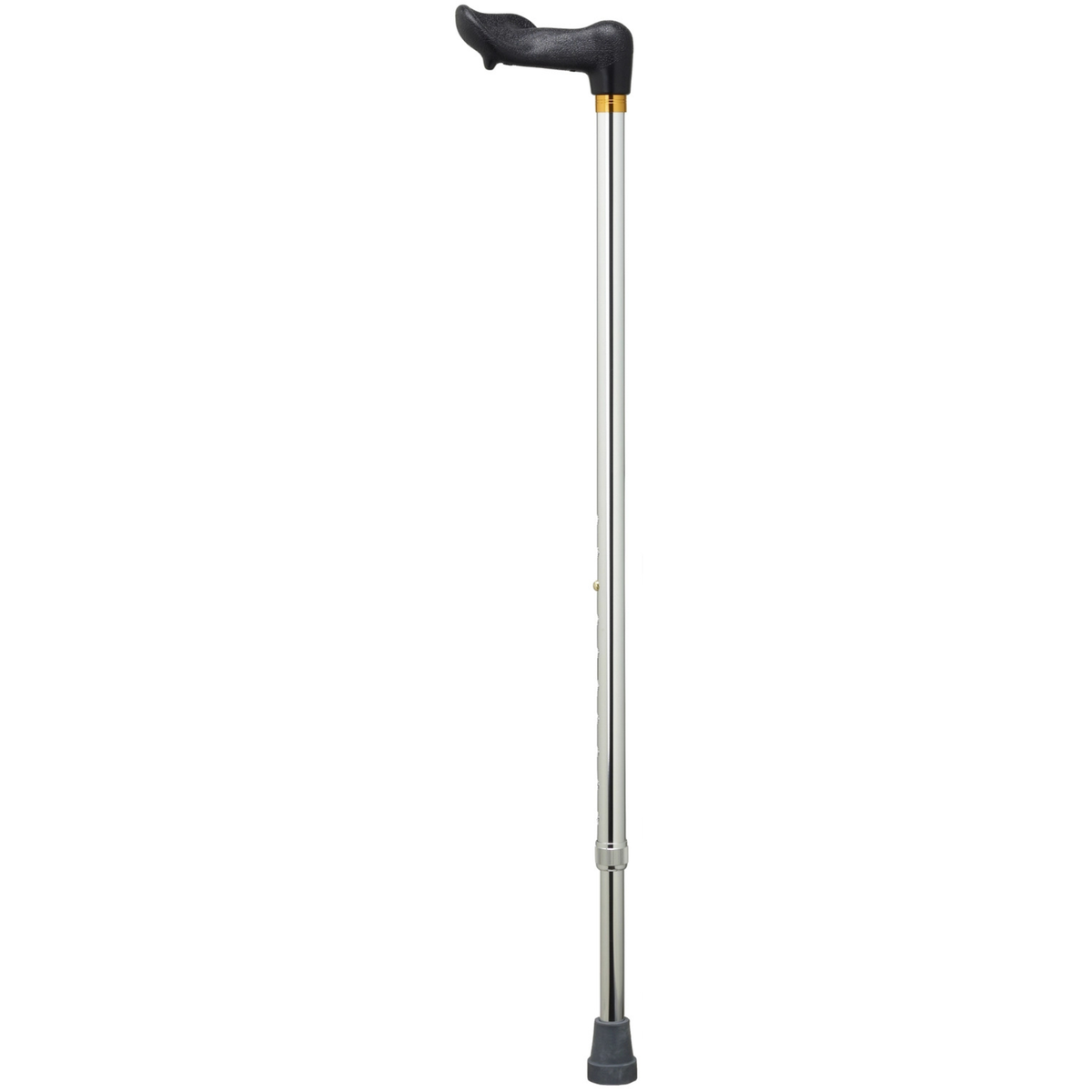 Adjustable Left-Hand Walking Cane with Molded Grip Handle - Black - Tophatter Daily Deals