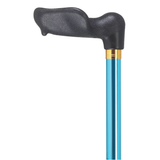 Left Hand Palm Grip Walking Cane on a 7-8" Aluminum Shaft Blue - Tophatter Daily Deals