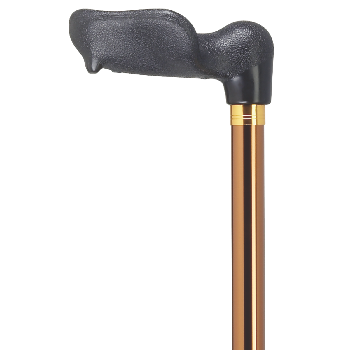 Left Hand Palm Grip Walking Cane on a 7-8" Aluminum Shaft Bronze - Tophatter Daily Deals
