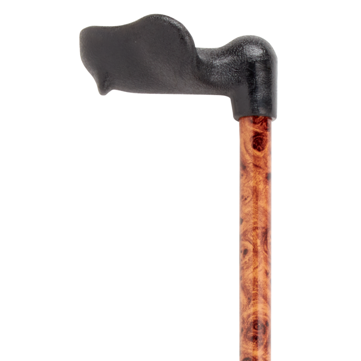 Left Hand Palm Grip Walking Cane on a 7-8" Aluminum Shaft Birds Eye Maple - Tophatter Daily Deals