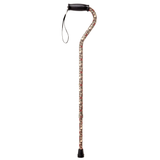 Skull & Rose Adjustable Aluminum Cane with Grip - Support and Stability - Tophatter Daily Deals