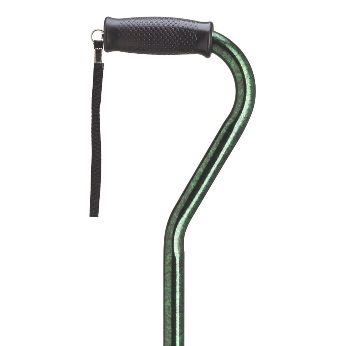 Granite Aluminum Offset Walking Cane with Cushion Grip 30-39 Adjustable Green Granite - Tophatter Daily Deals