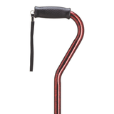 Granite Aluminum Offset Walking Cane with Cushion Grip 30-39 Adjustable Red Granite - Tophatter Daily Deals