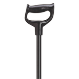 "D" Shaped Orthopedic Walking Cane Black - Tophatter Daily Deals