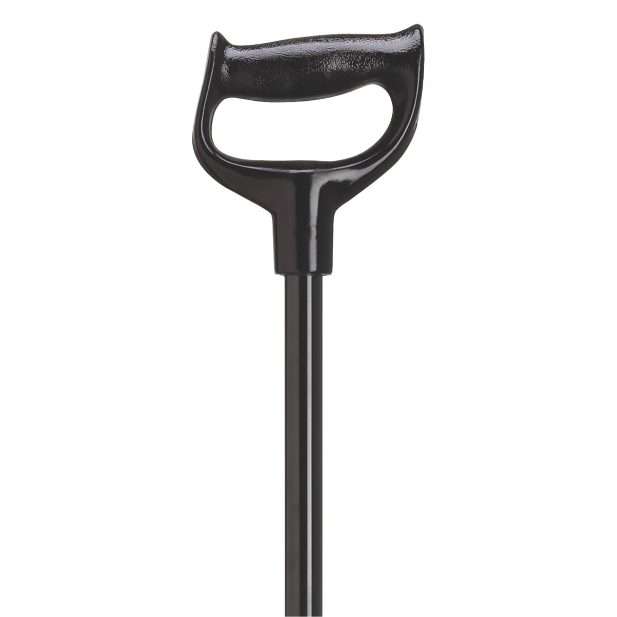 "D" Shaped Orthopedic Walking Cane Black - Tophatter Daily Deals
