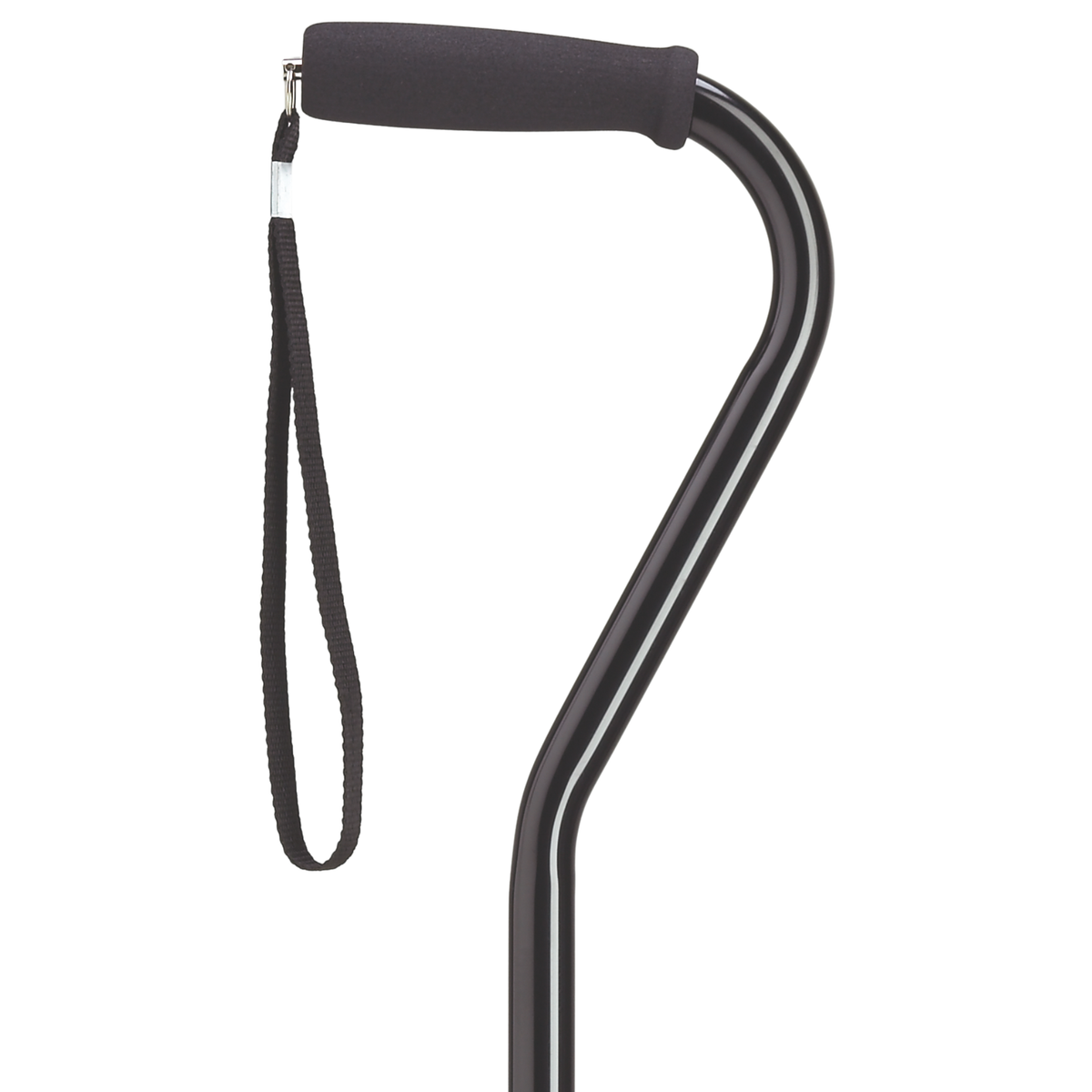 Men's Adjustable Walking Cane with Ergonomic Grip & Safety Lock Black - Tophatter Daily Deals