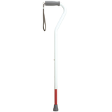 Adjustable White Aluminum Cane for Visually Impaired - Tophatter Daily Deals