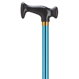 Aluminum Adjustable "J" Type Walking Cane Blue - Tophatter Daily Deals