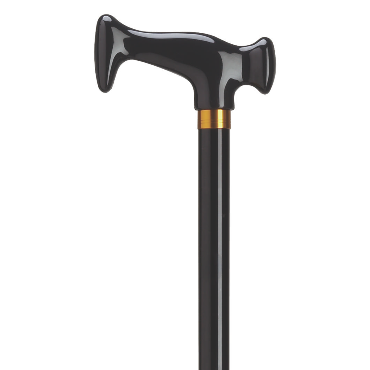 Aluminum Adjustable "J" Type Walking Cane Black - Tophatter Daily Deals