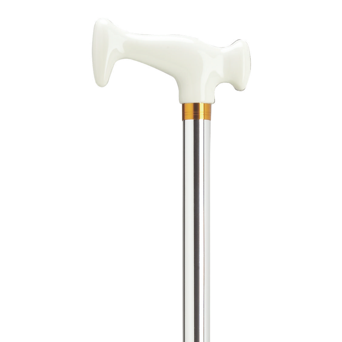 Aluminum Adjustable "J" Type Walking Cane Chrome - Tophatter Daily Deals