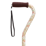 Stylish Adjustable Offset Cane with Hypalon Grip – 13 Prints Floral - Tophatter Daily Deals