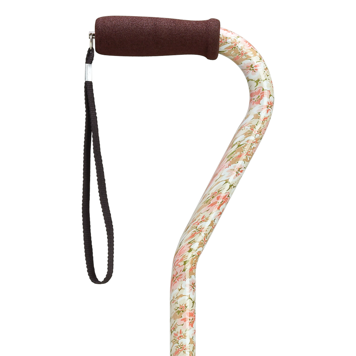 Stylish Adjustable Offset Cane with Hypalon Grip – 13 Prints Floral - Tophatter Daily Deals