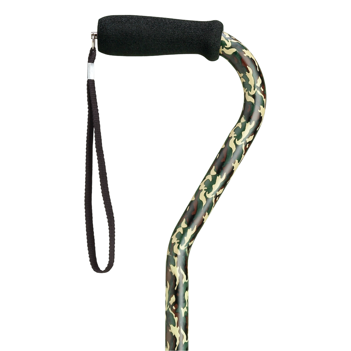 Stylish Adjustable Offset Cane with Hypalon Grip – 13 Prints Camouflage - Tophatter Daily Deals