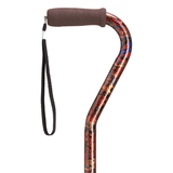 Stylish Adjustable Offset Cane with Hypalon Grip – 13 Prints Paisley - Tophatter Daily Deals