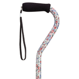 Stylish Adjustable Offset Cane with Hypalon Grip – 13 Prints Wildflowers - Tophatter Daily Deals