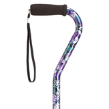Stylish Adjustable Offset Cane with Hypalon Grip – 13 Prints Mauve - Tophatter Daily Deals