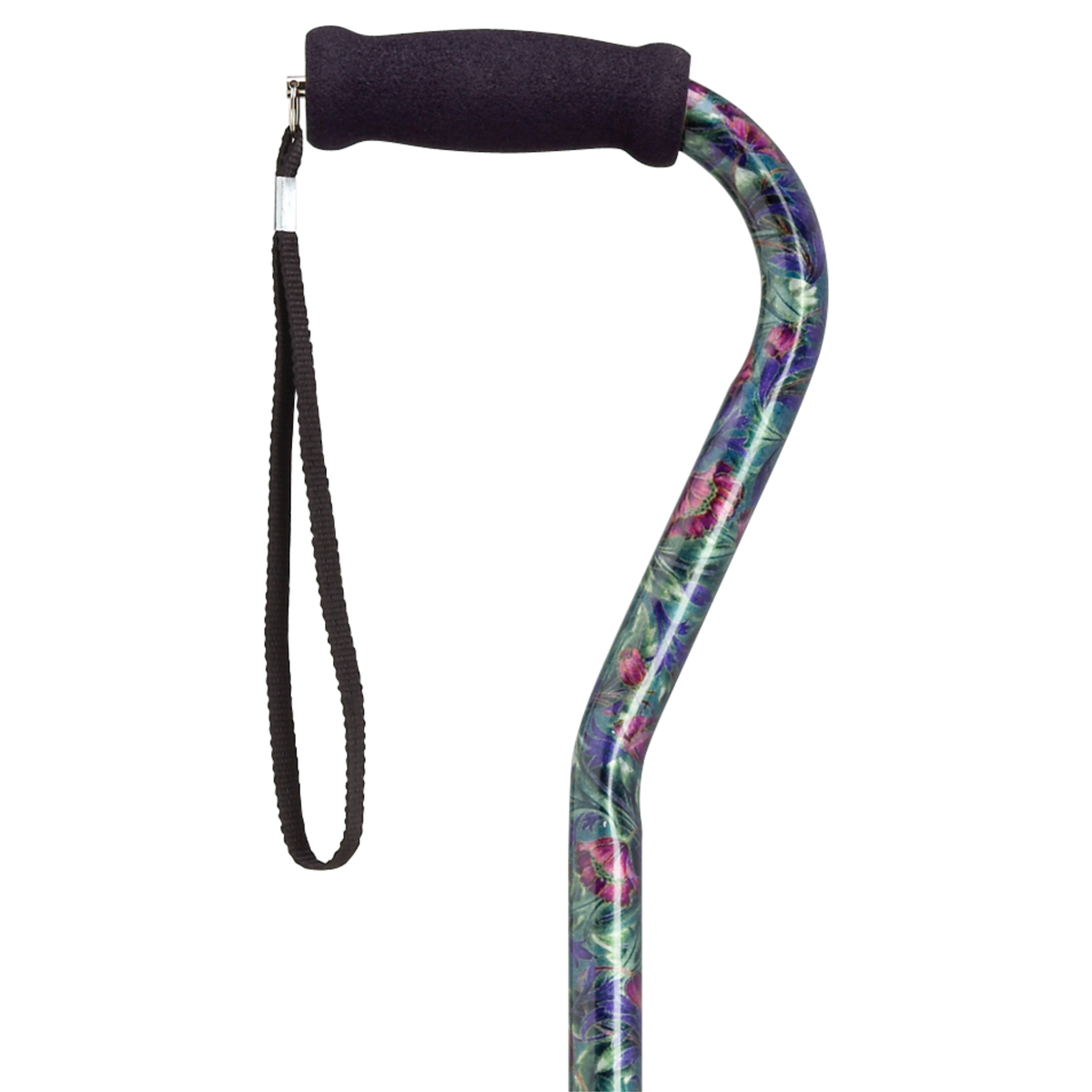 Stylish Adjustable Offset Cane with Hypalon Grip – 13 Prints Canterbury - Tophatter Daily Deals