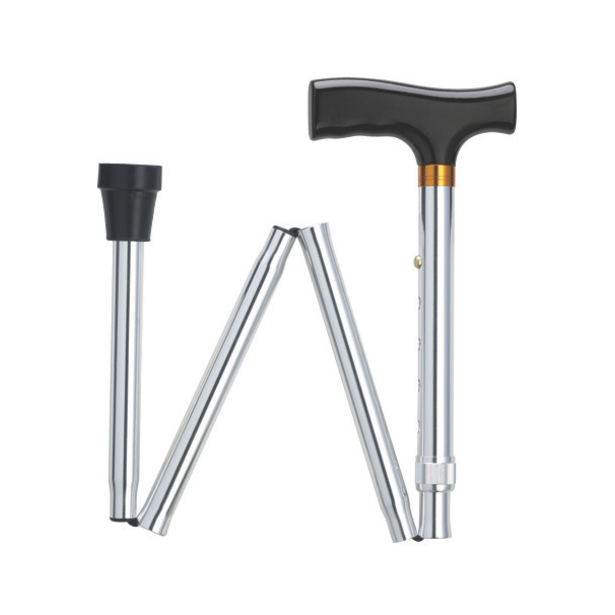 TravelFlex Adjustable Folding Cane with Wood Handle, Support and Stability - Tophatter Daily Deals
