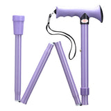 Adjustable Folding Walking Cane with Ergonomic Grip - 5 Colors Purple - Tophatter Daily Deals