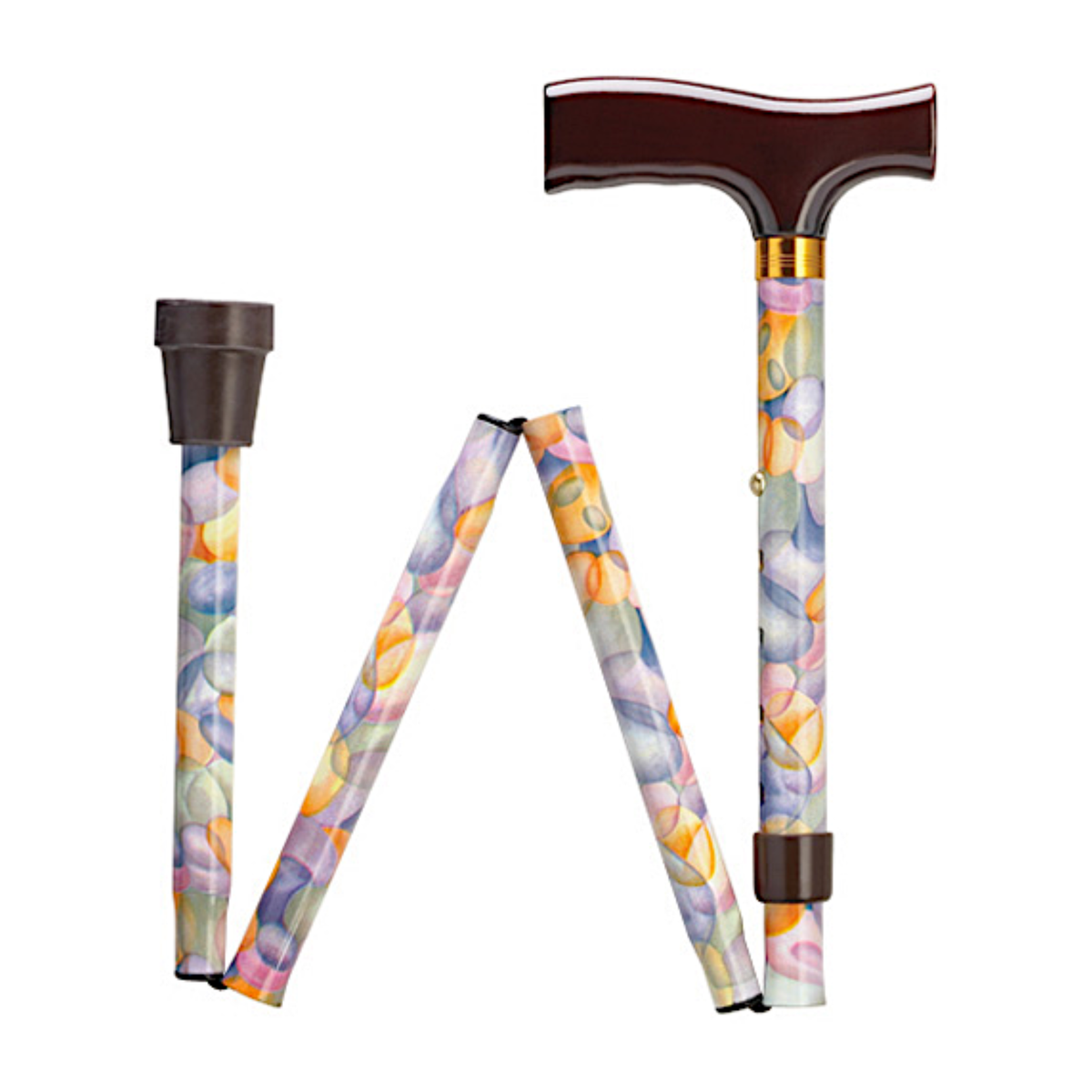 Adjustable Aluminum Folding Walking Cane - 8 Prints, Fashion Styles Balloons - Tophatter Daily Deals