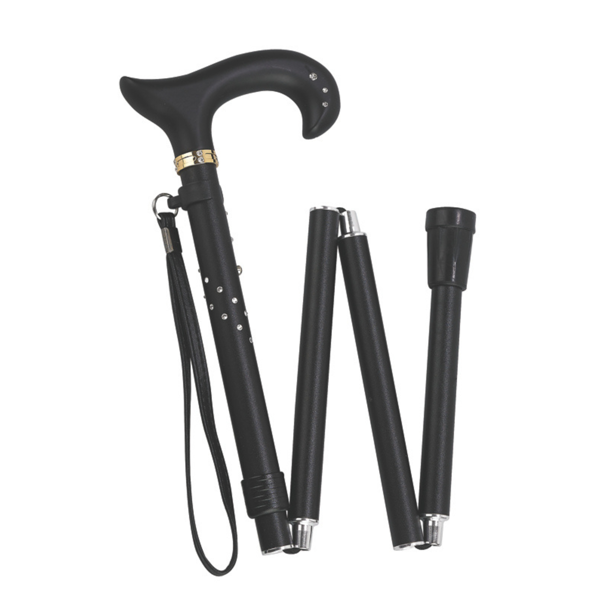 Swarovski Folding Derby Cane - Tophatter Daily Deals