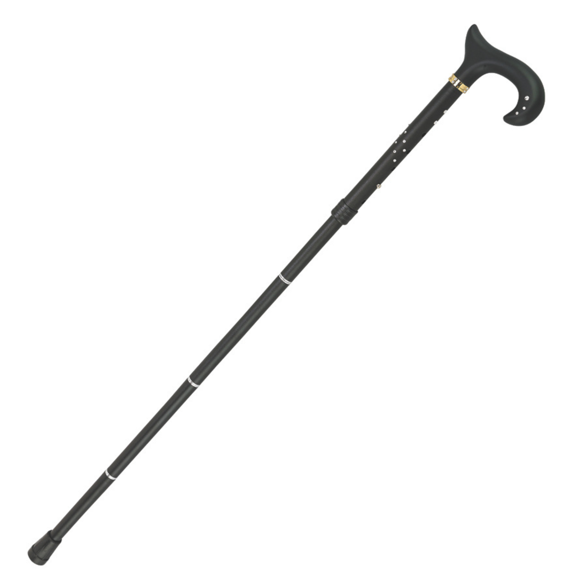 Swarovski Folding Derby Cane Black - Tophatter Daily Deals