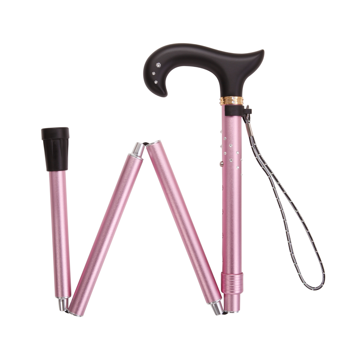 Swarovski Folding Derby Cane - Tophatter Daily Deals