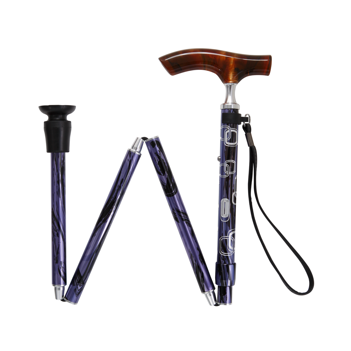 Lucite Fritz Folding Cane Purple - Tophatter Daily Deals