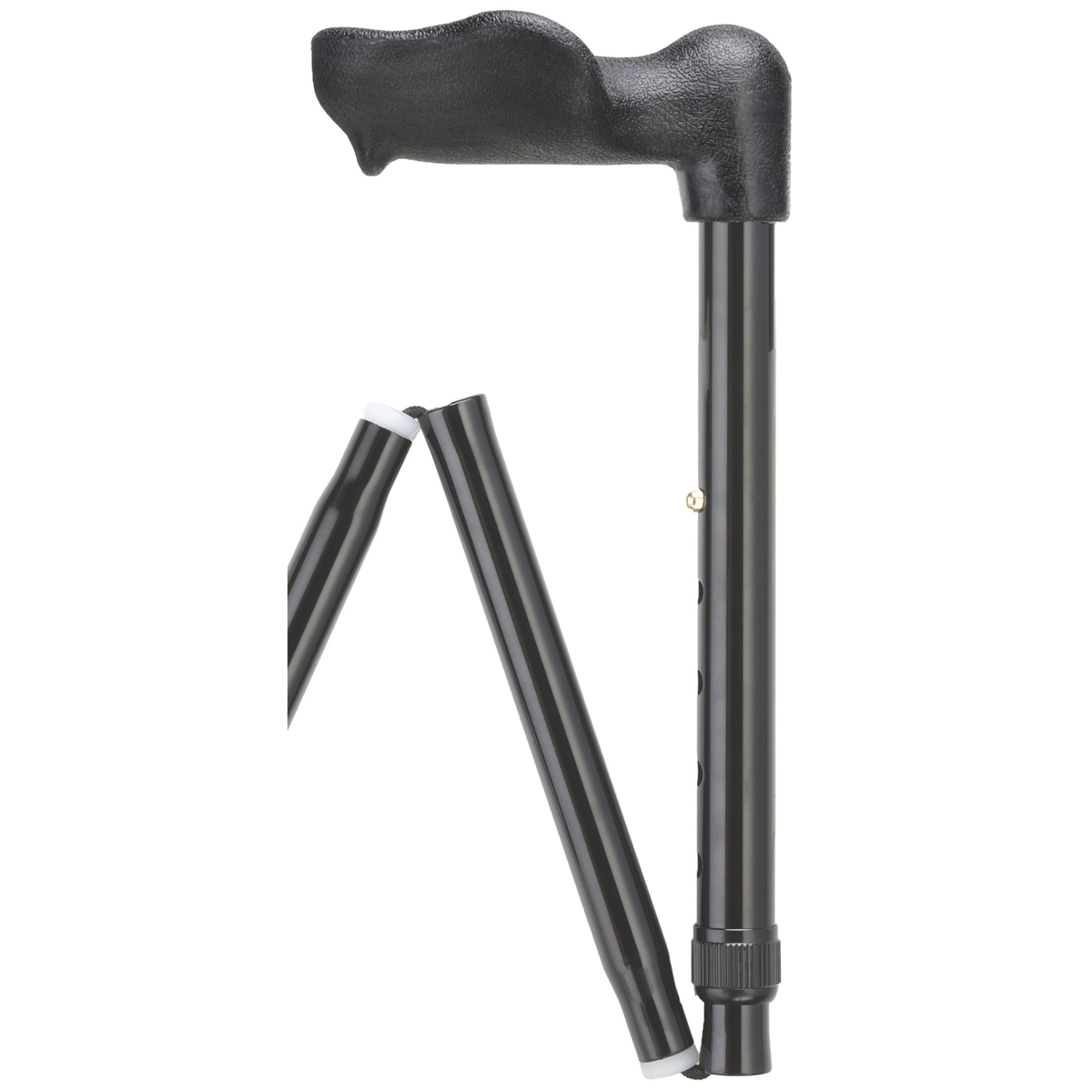 Ergonomic Folding Walking Cane with Adjustable Palm Grip - Compact - Tophatter Daily Deals