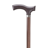 Fritz Handle Ash Wood Walking Cane - Sturdy Support, Made in USA Walnut - Tophatter Daily Deals