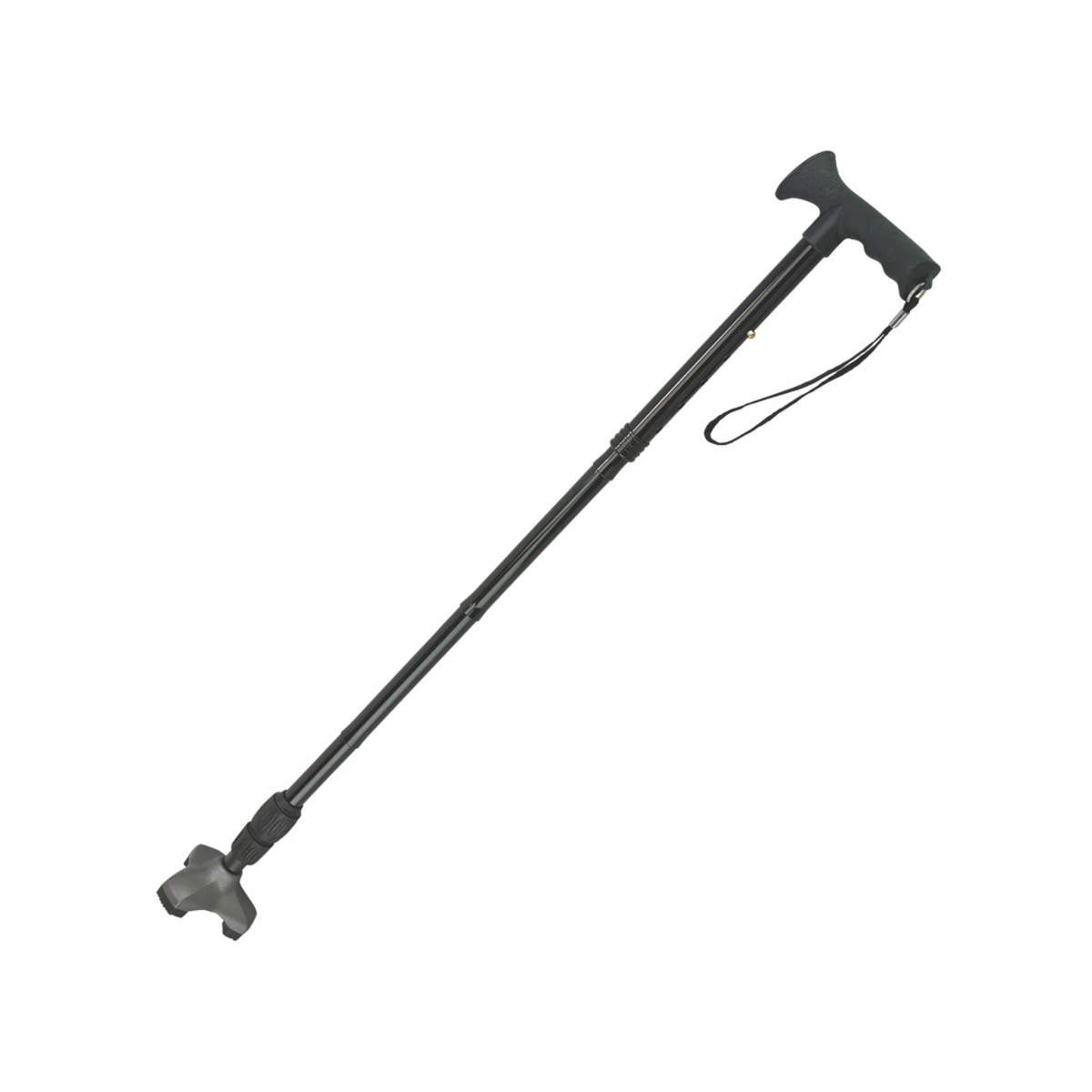 Soft Step Adventure Cane - Shock Absorbing, Sleek TPR Handle - Tophatter Daily Deals