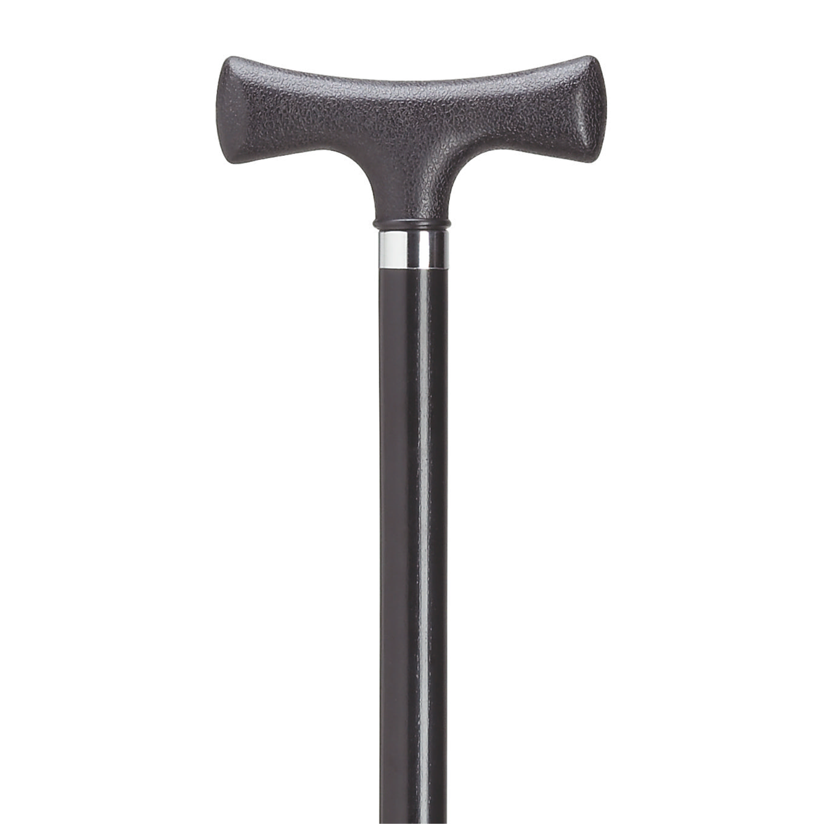 Elegant T-Handle Walking Cane - Sturdy Support & American Made Black - Tophatter Daily Deals