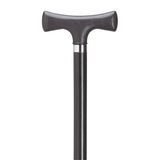 Elegant T-Handle Walking Cane - Sturdy Support & American Made Black - Tophatter Daily Deals