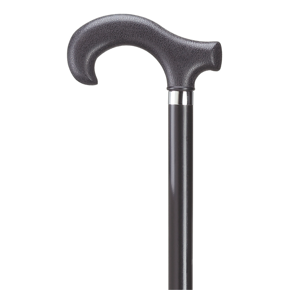 Elegant Ash Wood Walking Cane with Nylon Derby Handle Black - Tophatter Daily Deals